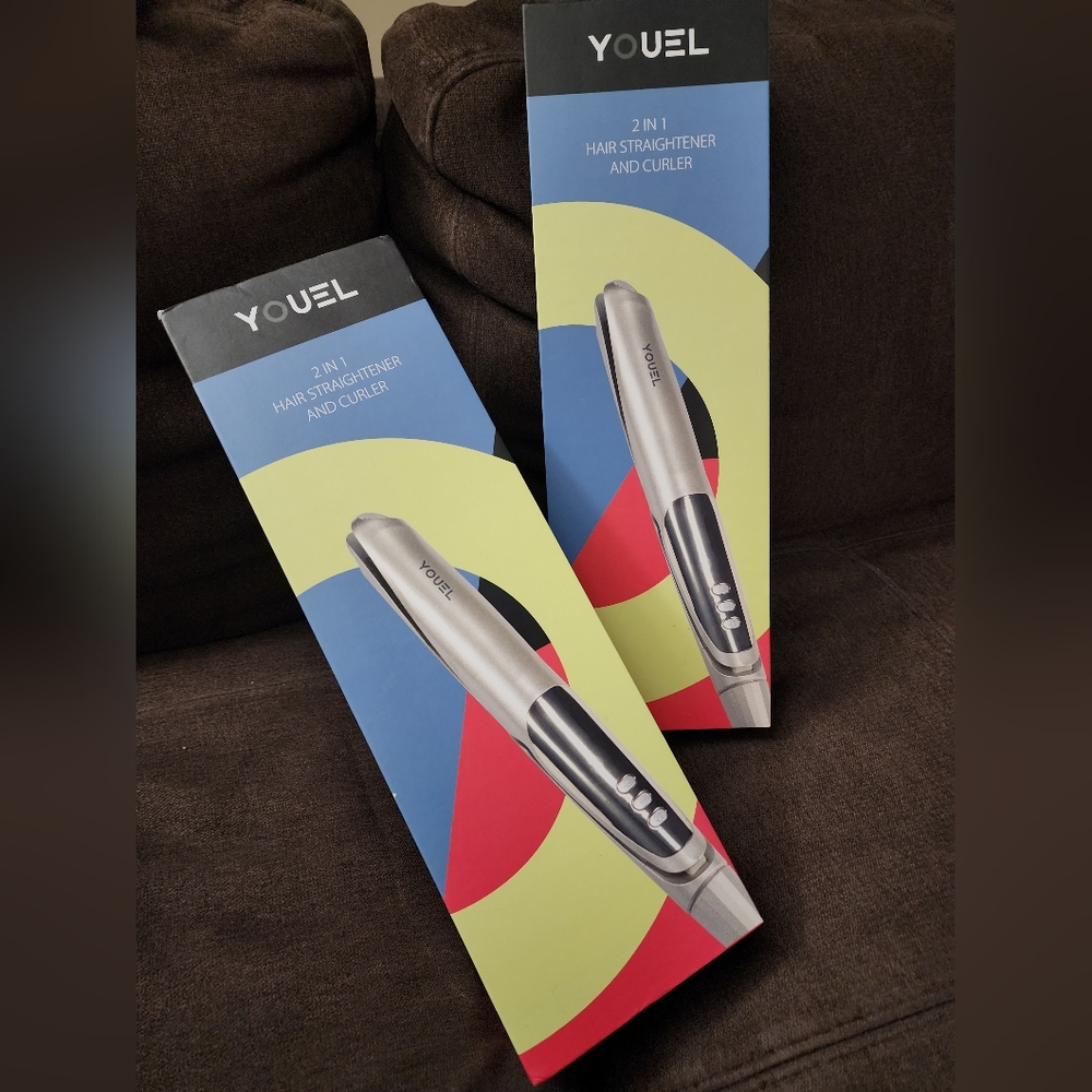 As Seen On Tik Tok- YOUEL- 2 In 1 Hair Straightener And Curler